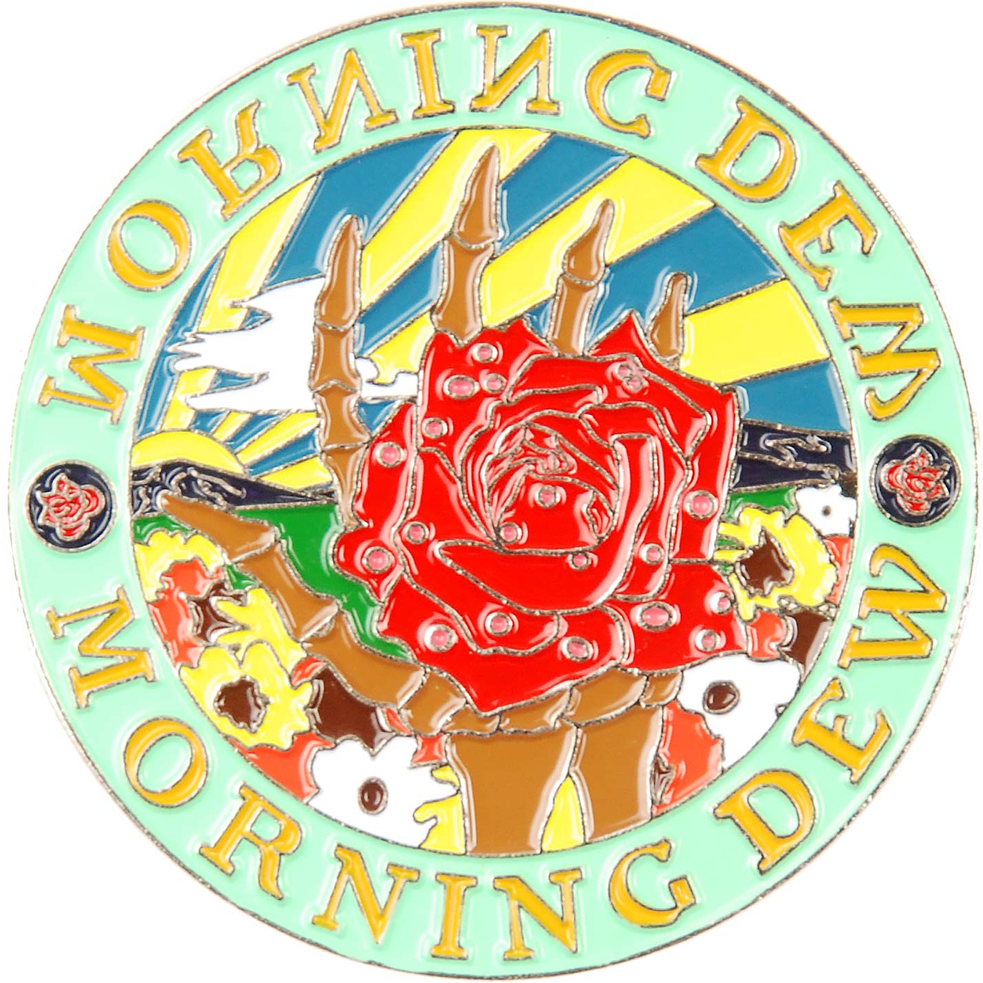 Grateful Dead Morning Dew Pewter Pin Badge