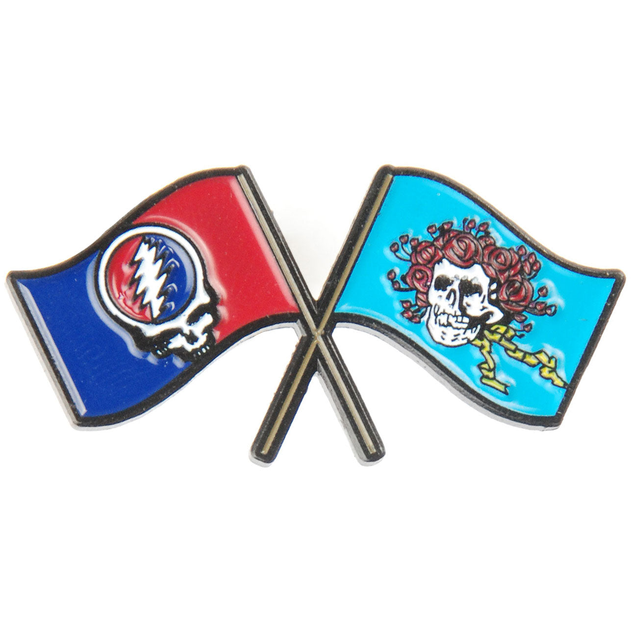 Grateful Dead Dead Flags Pewter Pin Badge