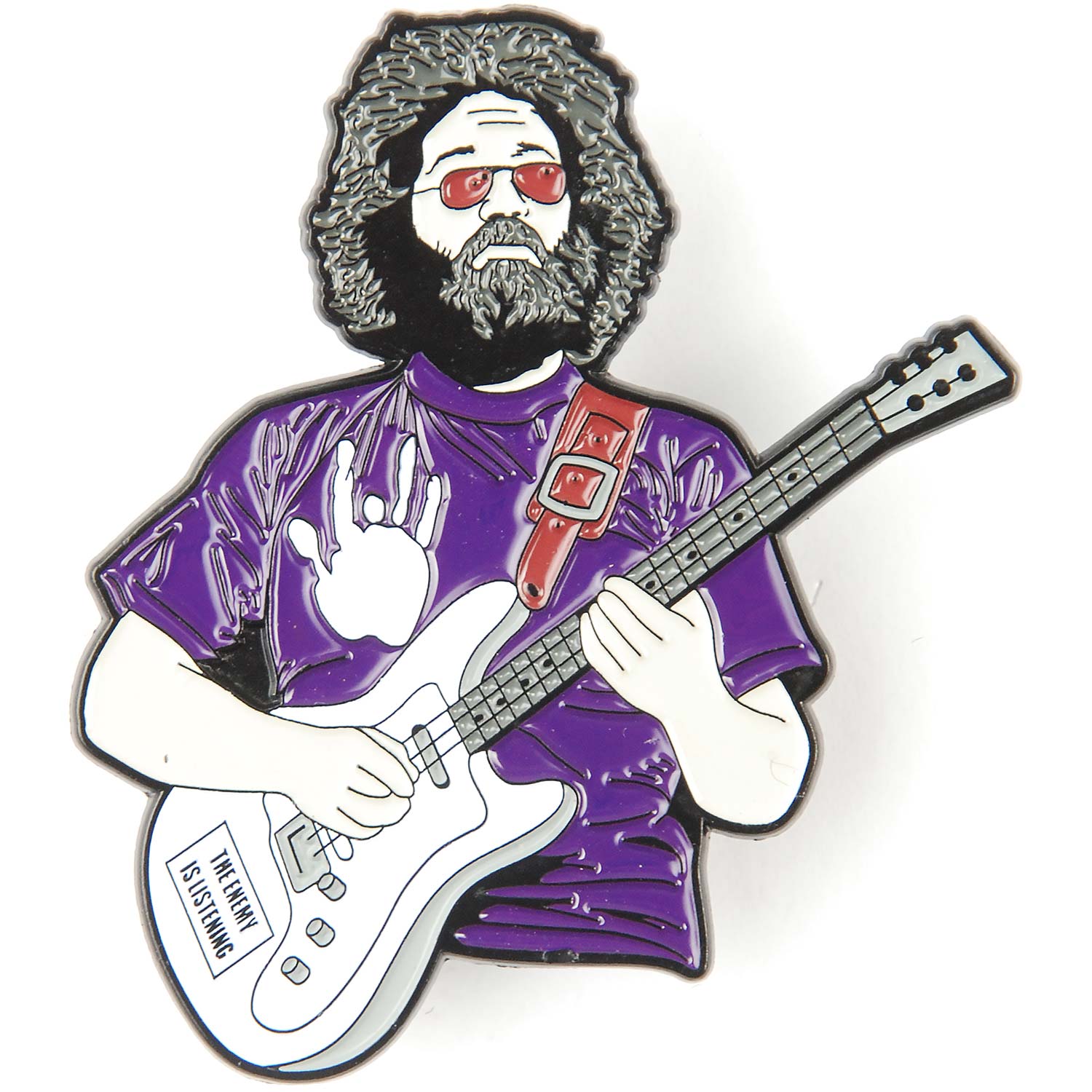 Grateful Dead Enemy Is Listening Pewter Pin Badge