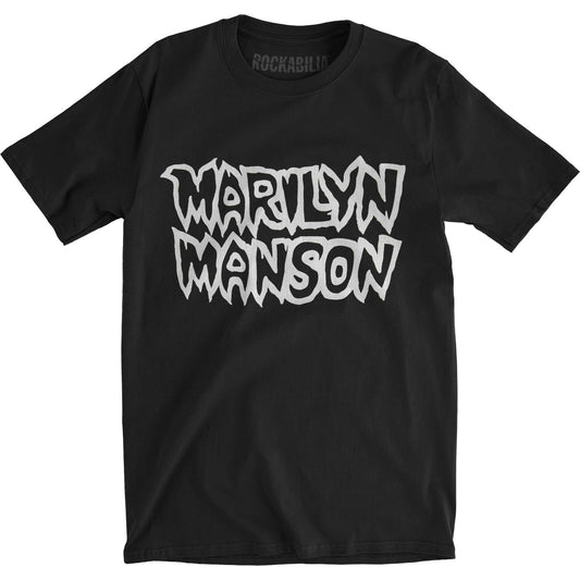 Marilyn Manson Classic Logo Slim Fit T-shirt Front