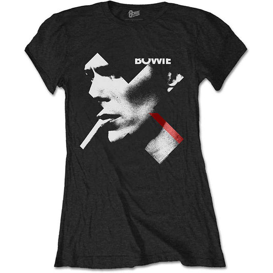 David Bowie X Smoke Ladies Tee Junior Top Front