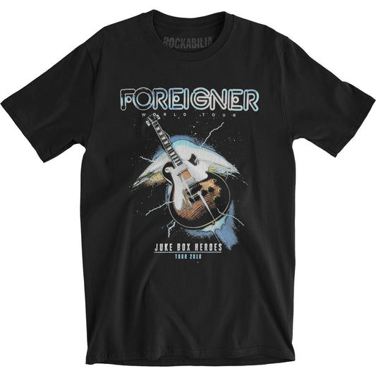 Foreigner Juke Box Heroes Slim Fit T-shirt Front