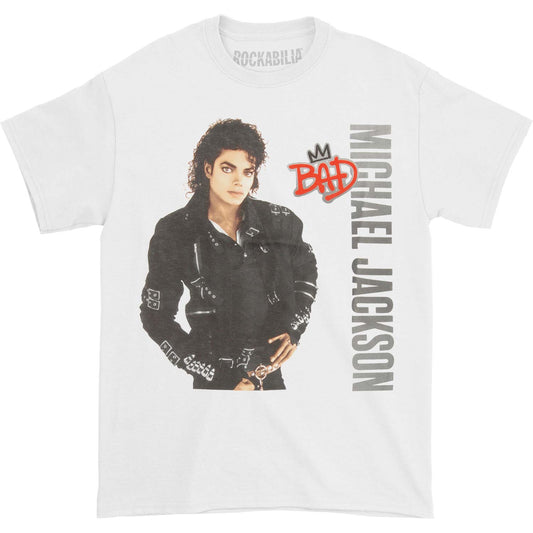 Michael Jackson MJ Bad Silver Logo T-shirt Front