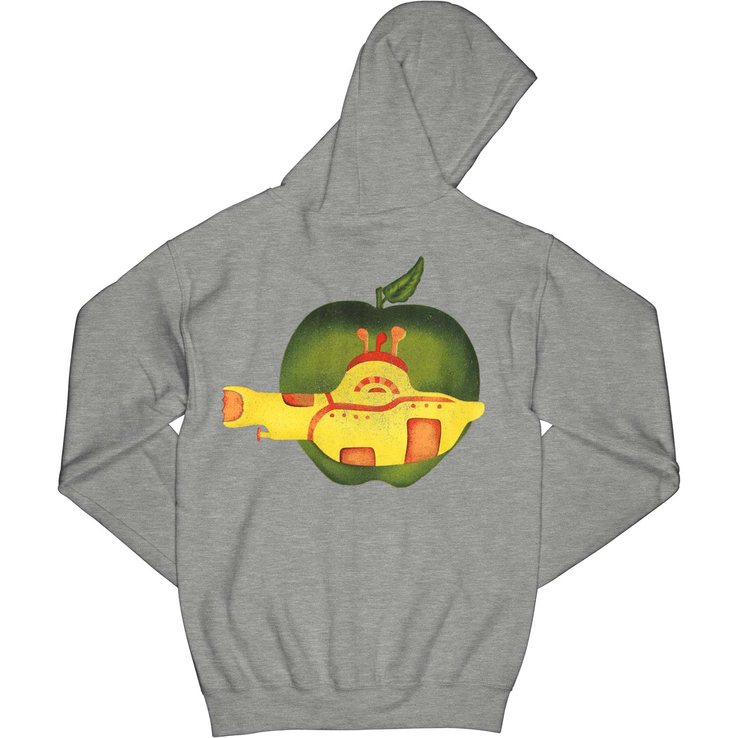 Beatles Yellow Sub Vintage Hoodie Zippered Hooded Sweatshirt Back