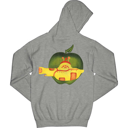 Beatles Yellow Sub Vintage Hoodie Zippered Hooded Sweatshirt Back