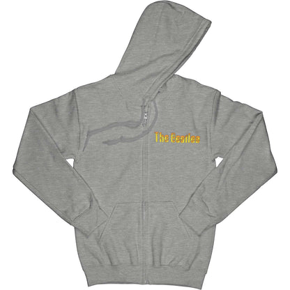 Beatles Yellow Sub Vintage Hoodie Zippered Hooded Sweatshirt Front