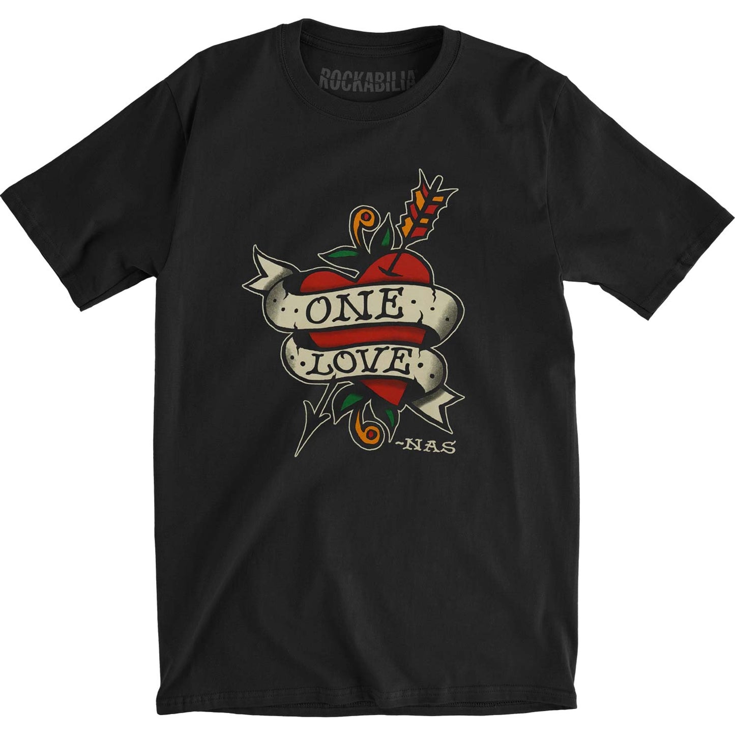 Nas Love Tattoo Slim Fit T-shirt Front