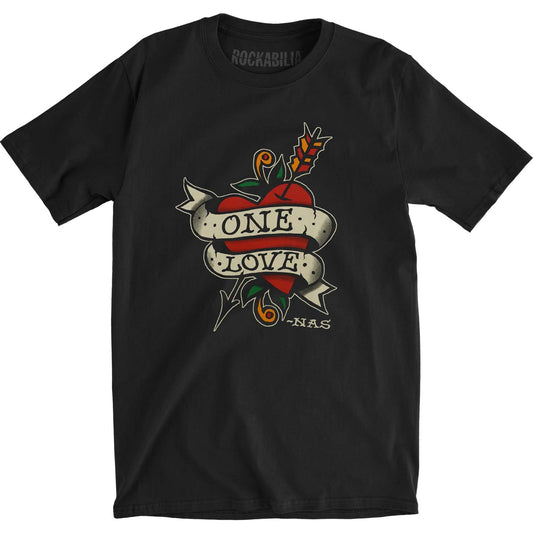 Nas Love Tattoo Slim Fit T-shirt Front