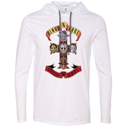 Big Chris Art Appetite for More Hooded Long Sleeve Front