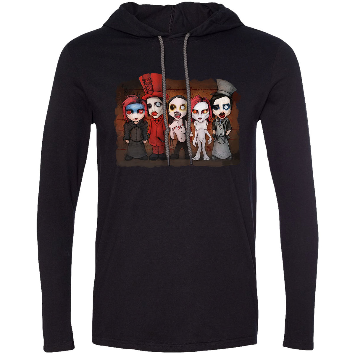 Big Chris Art Beautiful People Hooded Long Sleeve Front