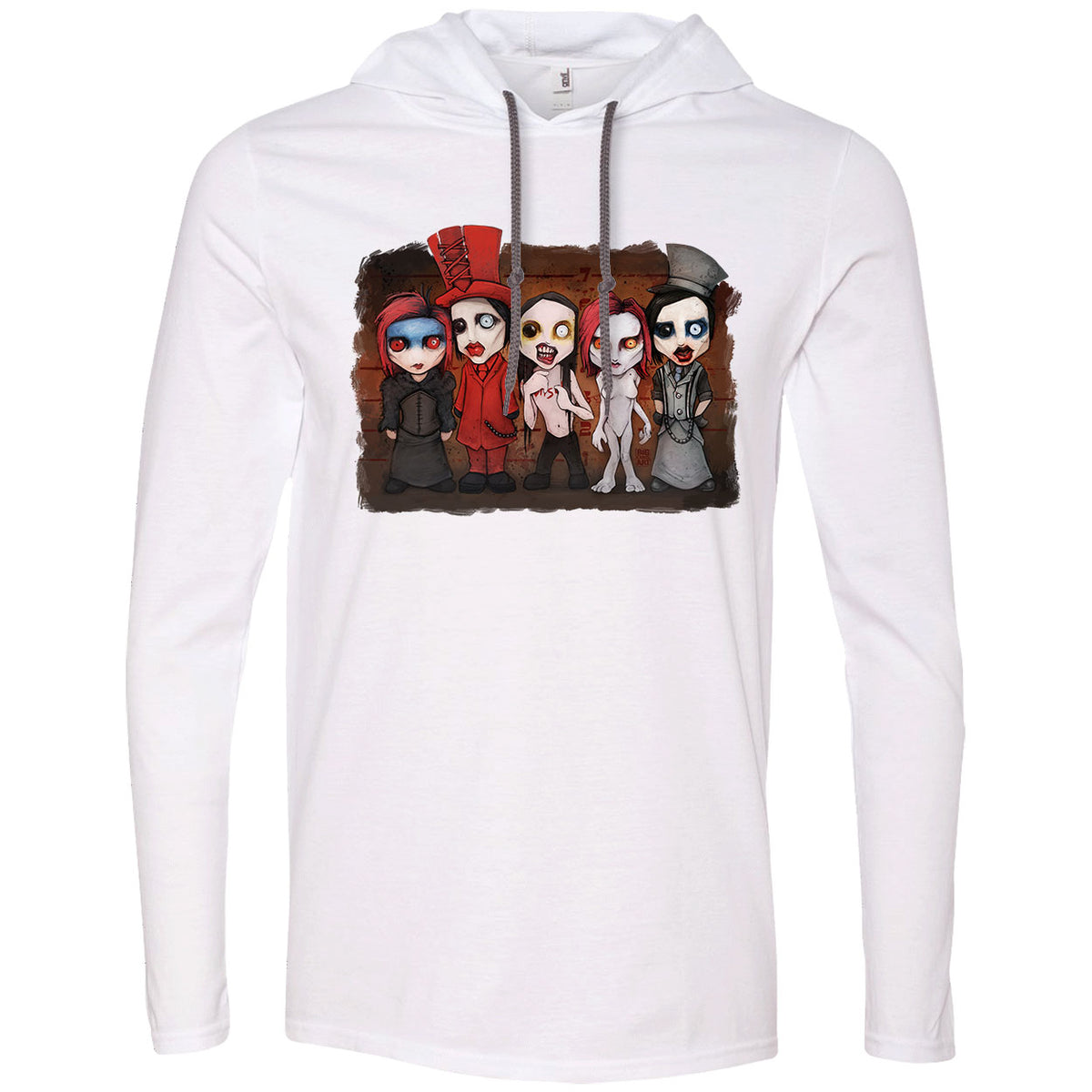 Big Chris Art Beautiful People Hooded Long Sleeve Front
