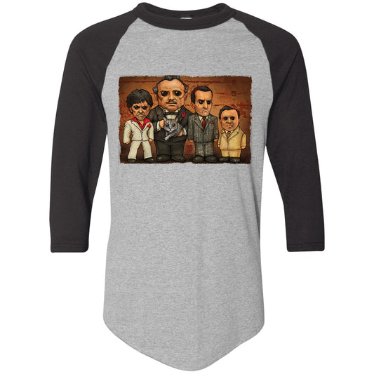 Big Chris Art Gangster Line Up Baseball Jersey Front