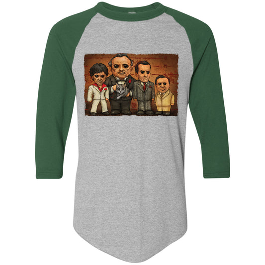 Big Chris Art Gangster Line Up Baseball Jersey Front
