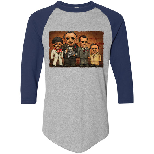 Big Chris Art Gangster Line Up Baseball Jersey Front
