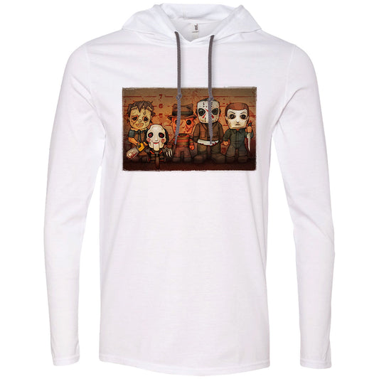 Big Chris Art Killer Line Up Hooded Long Sleeve Front