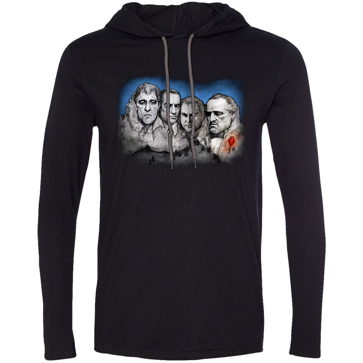 Big Chris Art Mt MobMore Hooded Long Sleeve Front