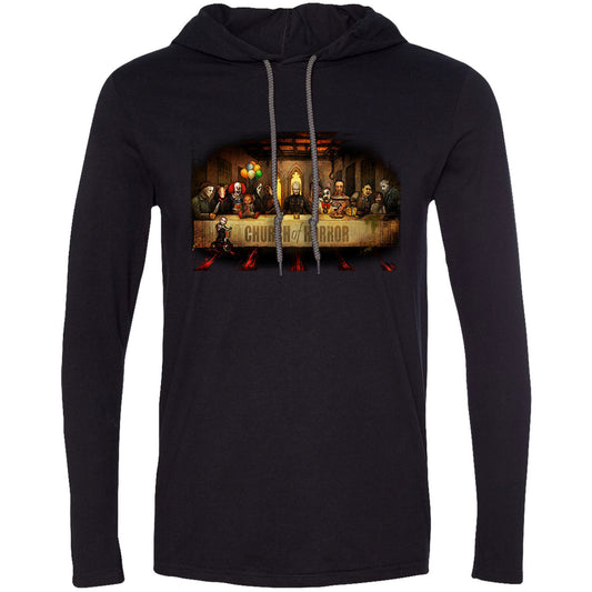 Big Chris Art Slash Supper Hooded Long Sleeve Front