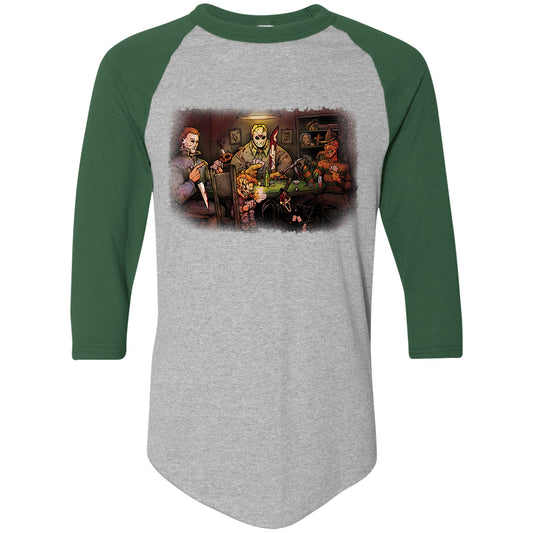 Big Chris Art Slashers Playing Poker Baseball Jersey Front