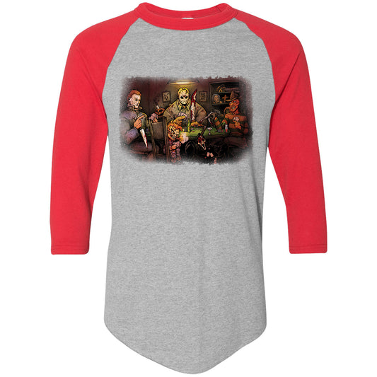 Big Chris Art Slashers Playing Poker Baseball Jersey Front