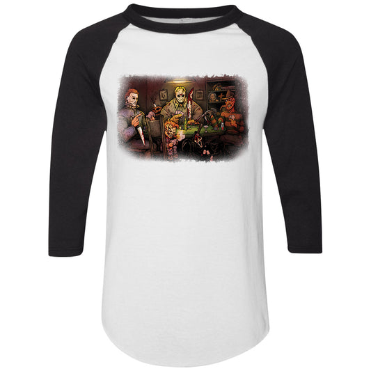Big Chris Art Slashers Playing Poker Baseball Jersey Front