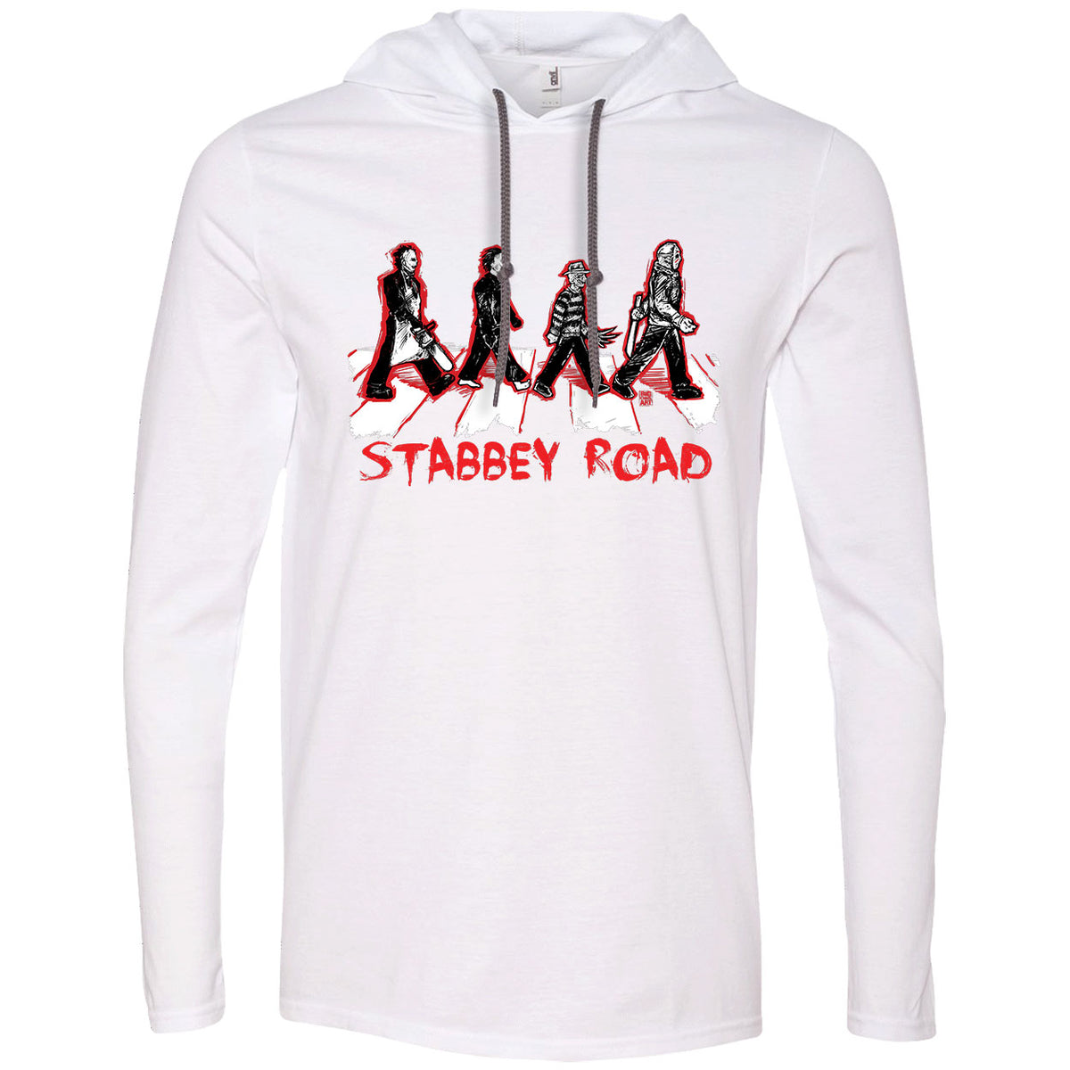 Big Chris Art Stabbey Road Hooded Long Sleeve Front