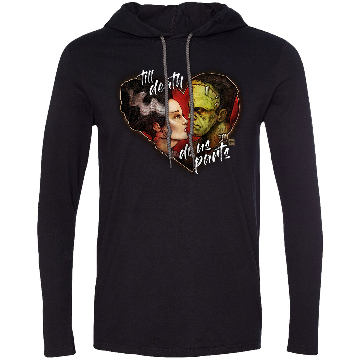 Big Chris Art Frank and Bride Hooded Long Sleeve Front