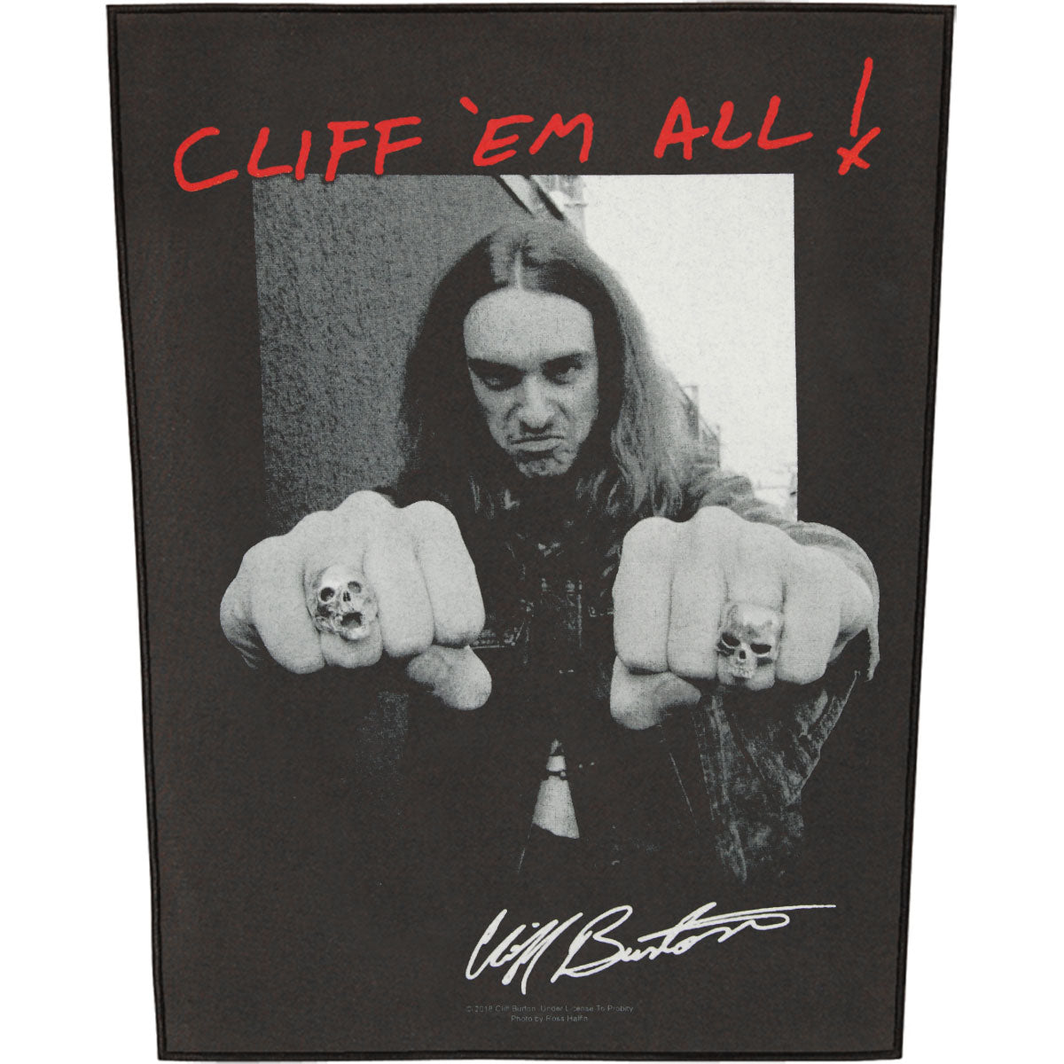 Metallica Cliff'em All Back Patch Front