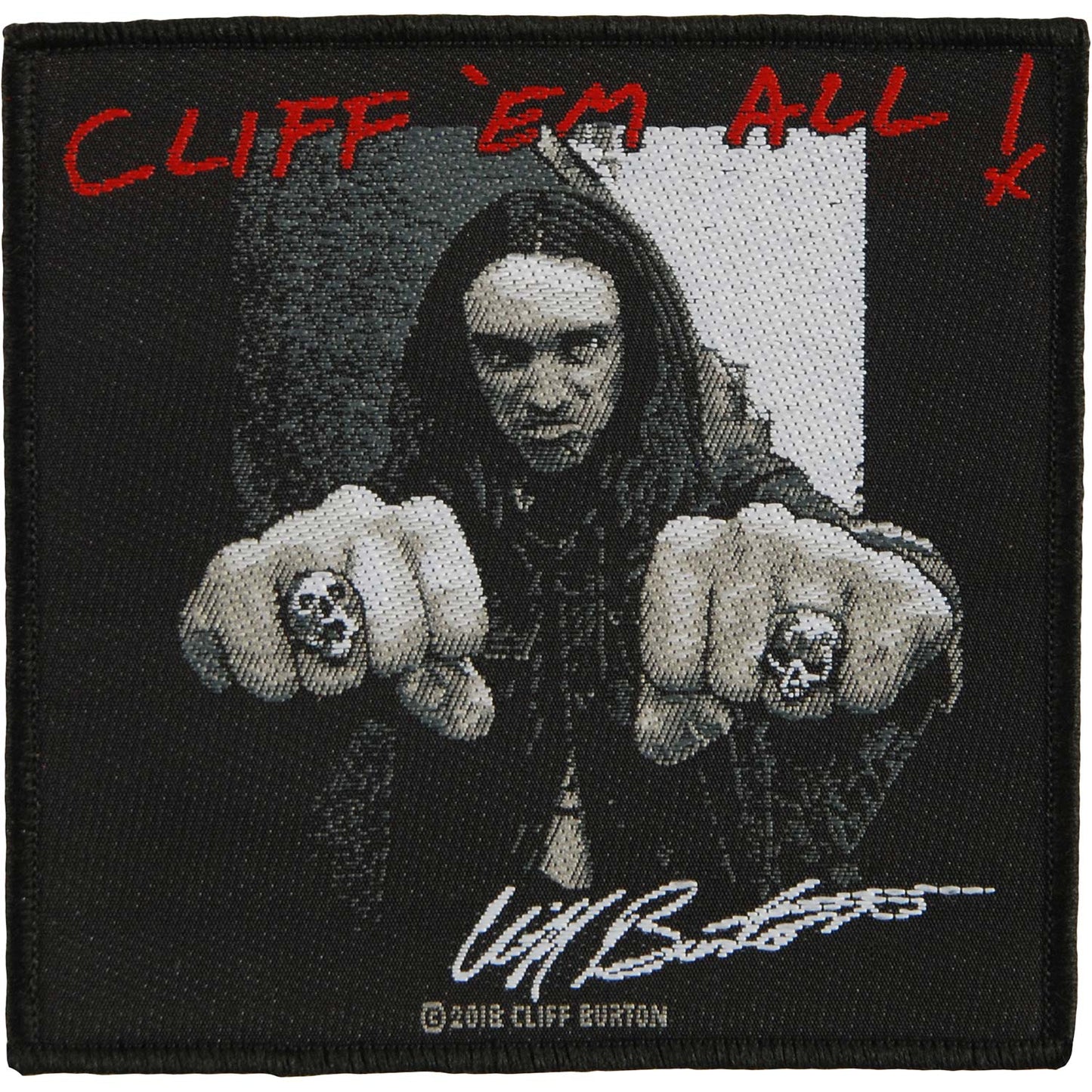 Metallica Cliff'em All Woven Patch Front