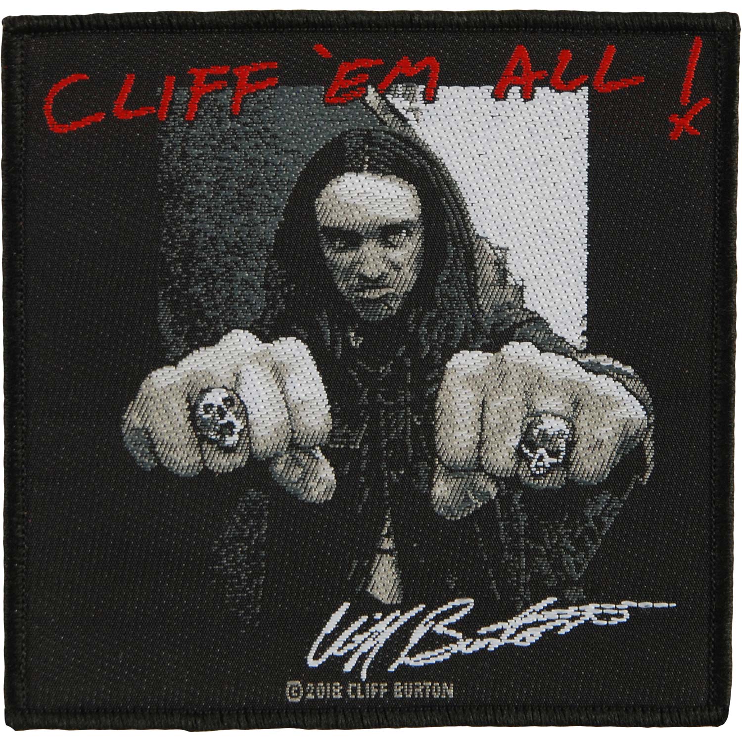 Metallica Cliff'em All Woven Patch Front