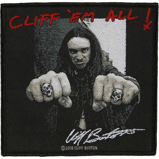 Metallica Cliff'em All Woven Patch Front