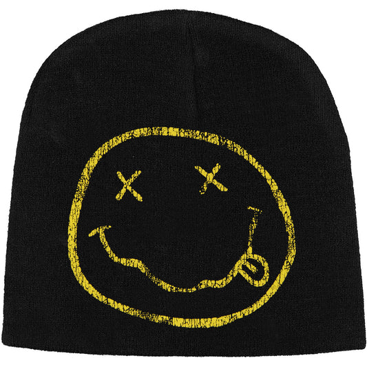 Nirvana Smiley Beanie Front