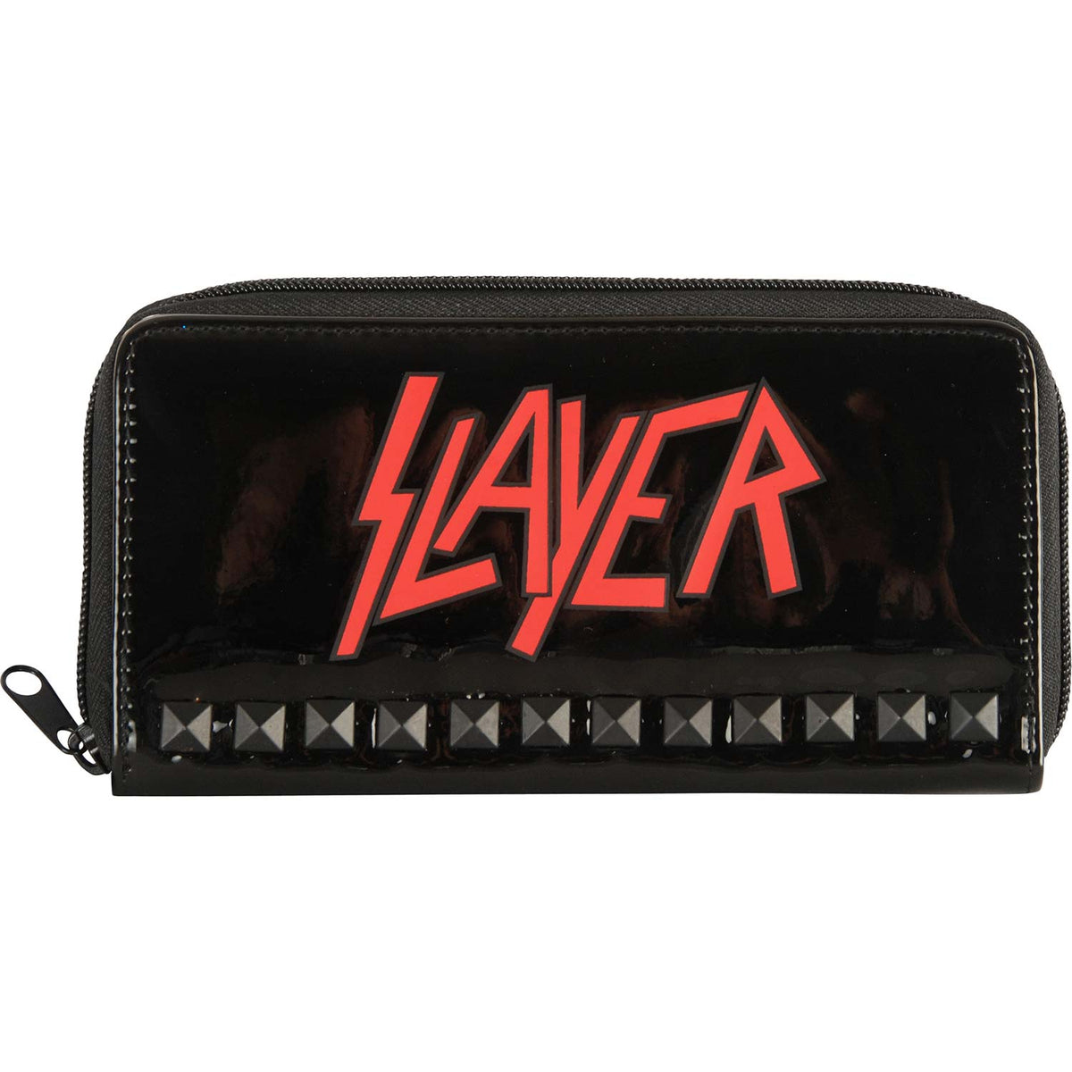 Slayer Studded Vinyl Zip Wallet Girls Wallet Front