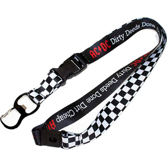 AC/DC Repeat Print Lanyard Lanyard Front