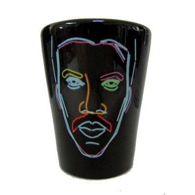 Neon Face Shot Glass