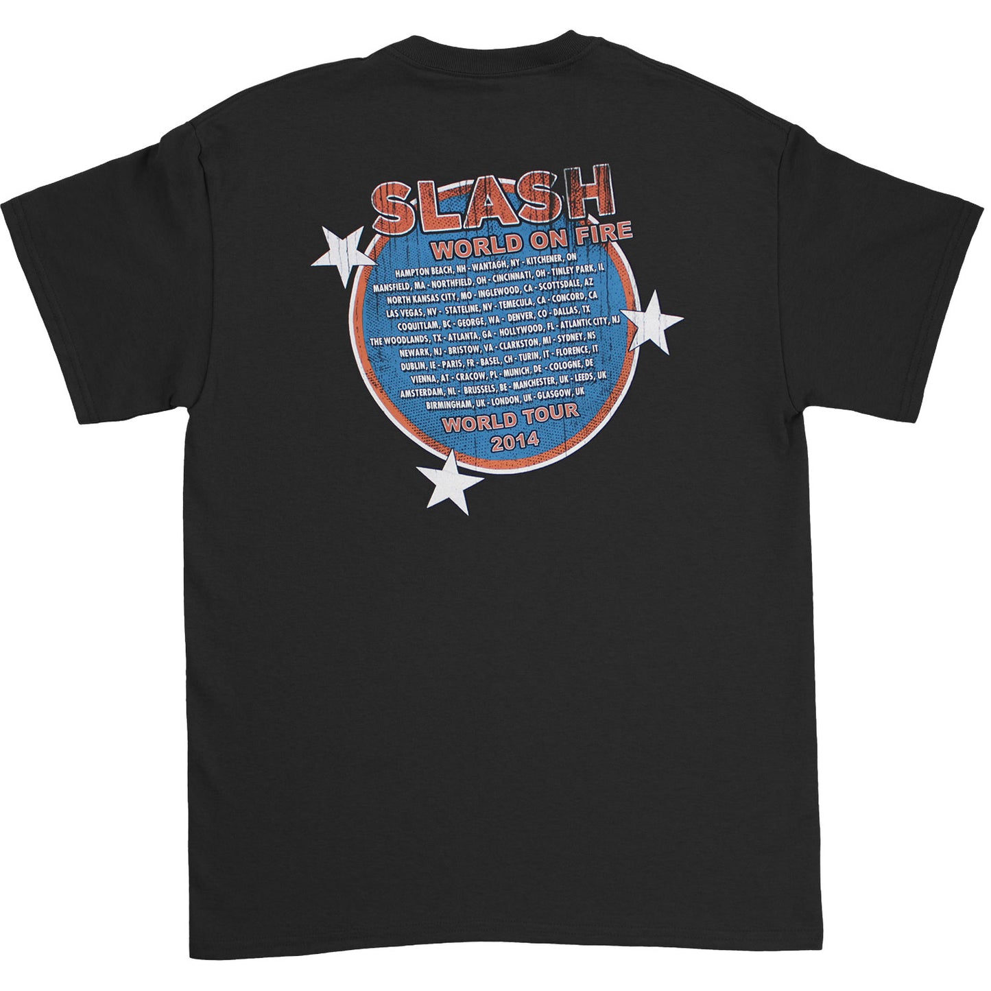 World On Fire 2014 Tour T-shirt