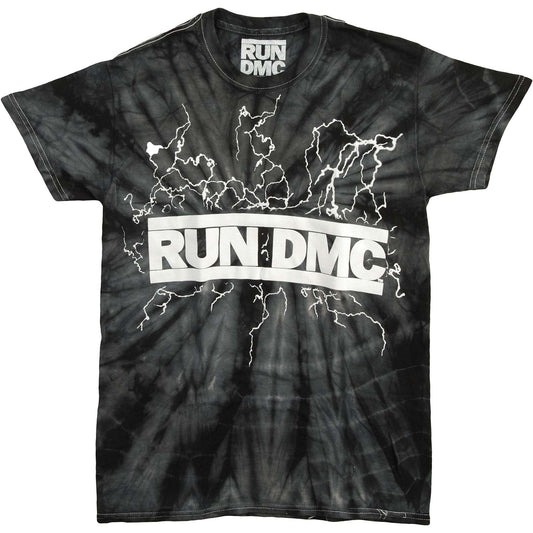 Run DMC Lightning Tie Dye T-shirt Front