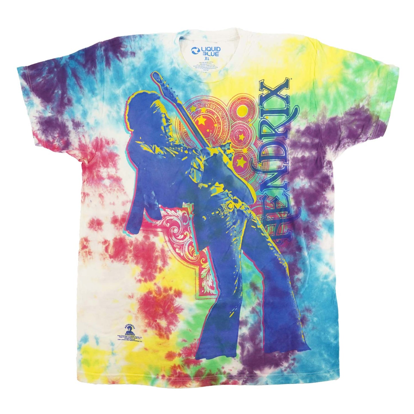 Jimi Hendrix Electric Lady Tie Dye T-shirt Front