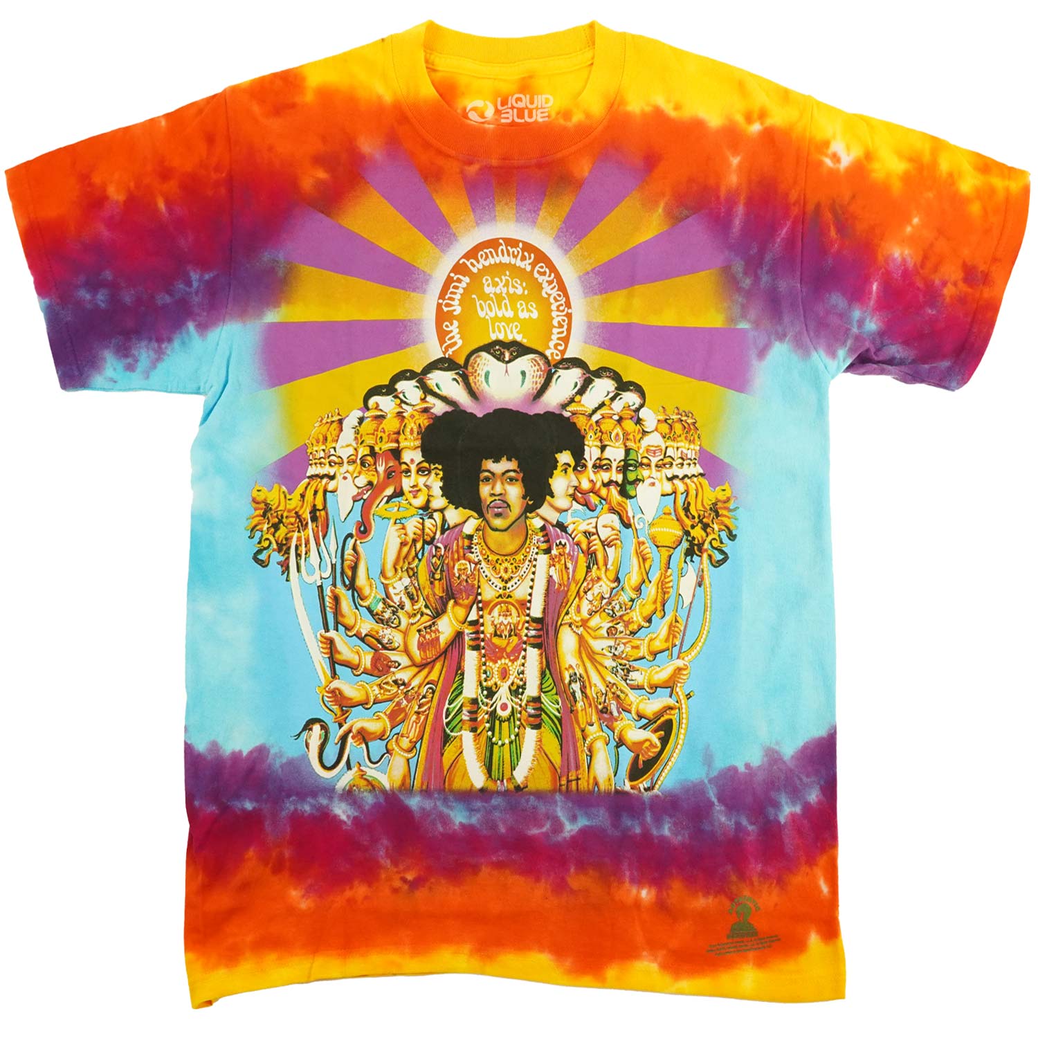 Jimi Hendrix Axis Bold As Love Tie Dye T-shirt Front