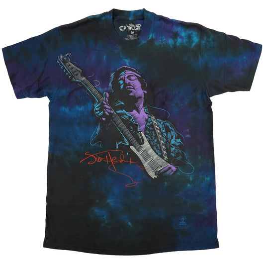 Jimi Hendrix Soul Power Tie Dye T-shirt Front