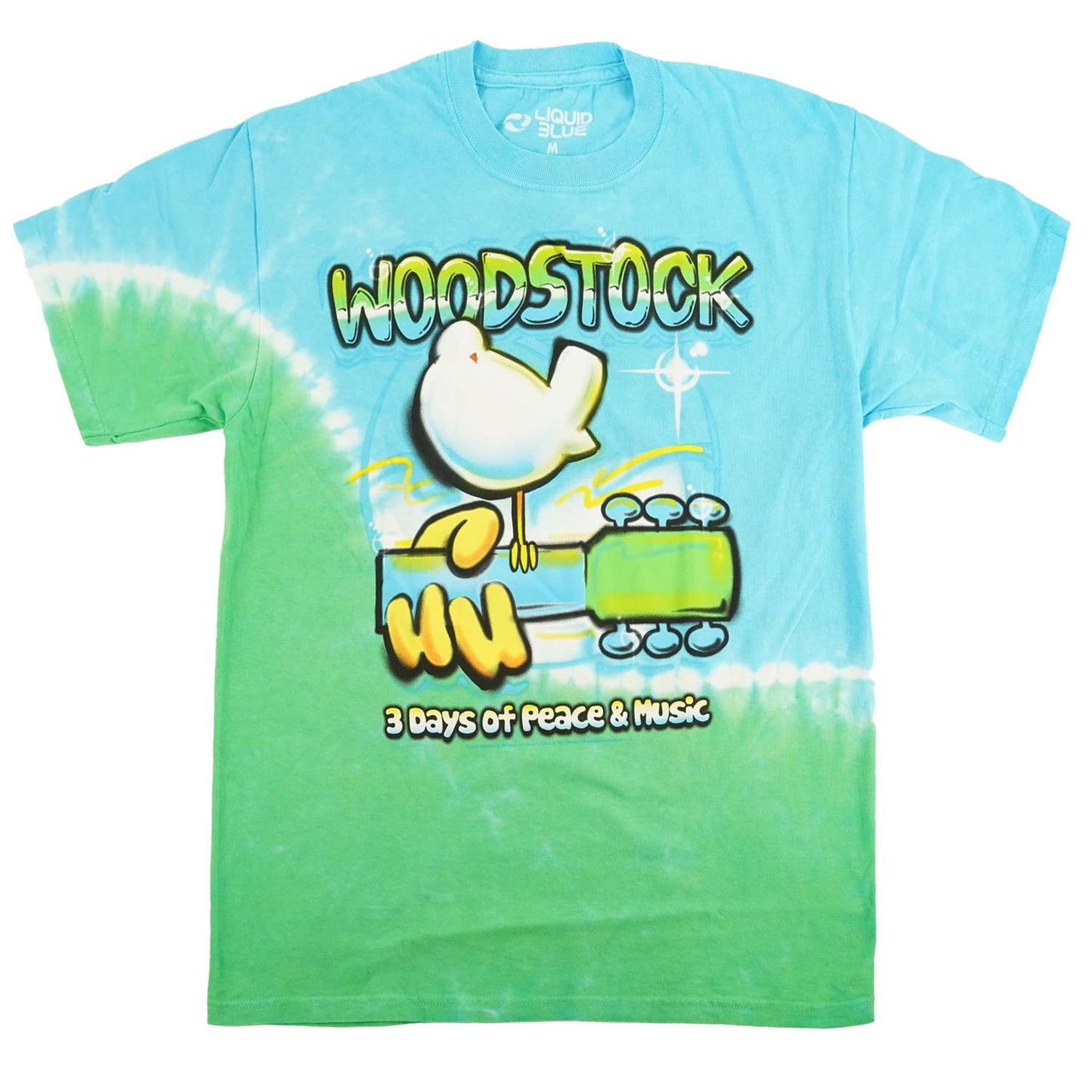 Woodstock Graffiti Tie Dye T-shirt Front