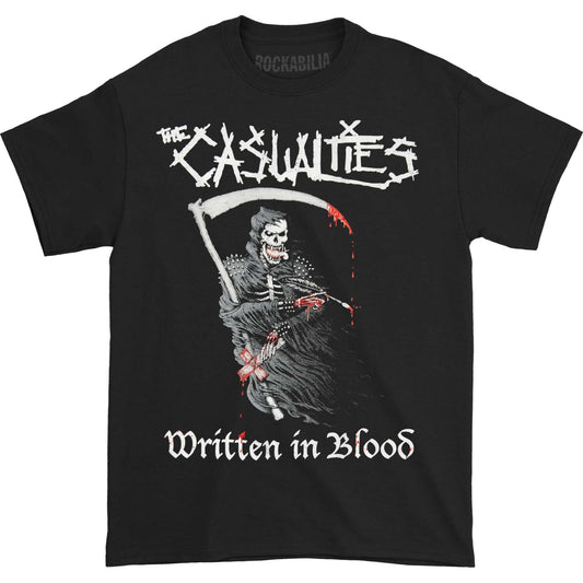 Casualties Written in Blood Tee T-shirt Front