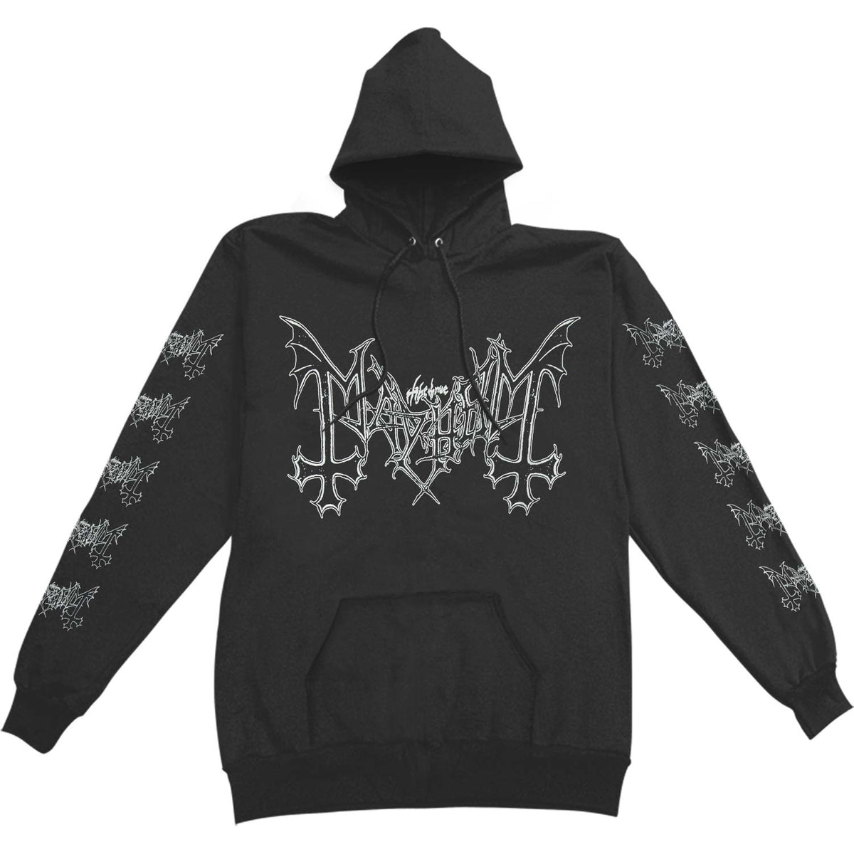 Mayhem Logo Pullover Hoodie Hooded Sweatshirt Front
