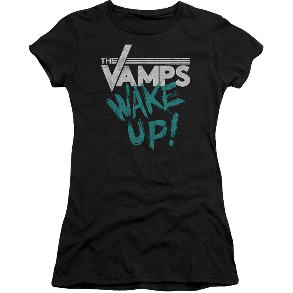 Vamps Wake Up Cap Sleeve Junior Top Front