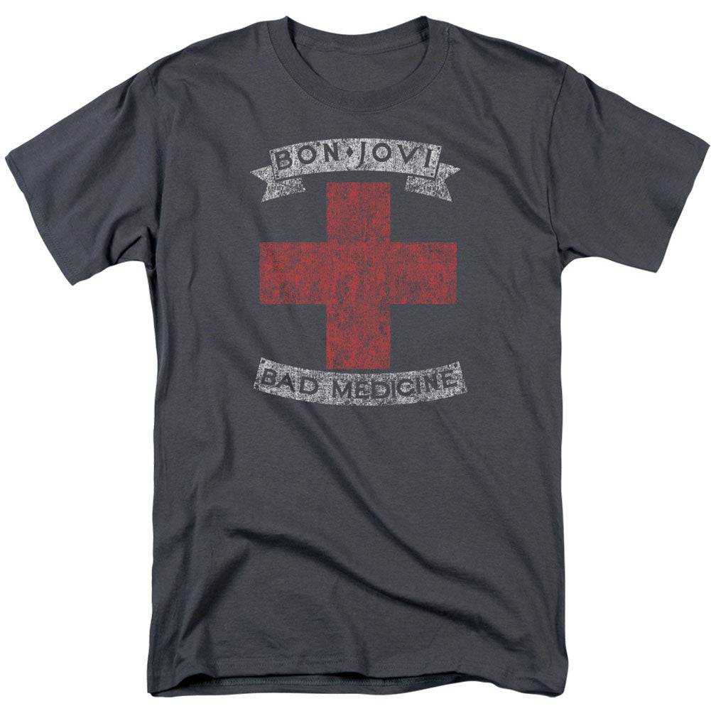 Bon Jovi Bad Medicine Adult T-shirt Front