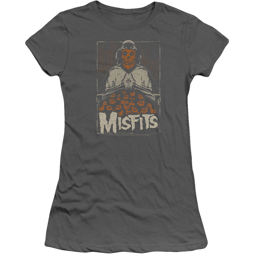 Misfits I Remember Halloween Cap Sleeve Junior Top Front