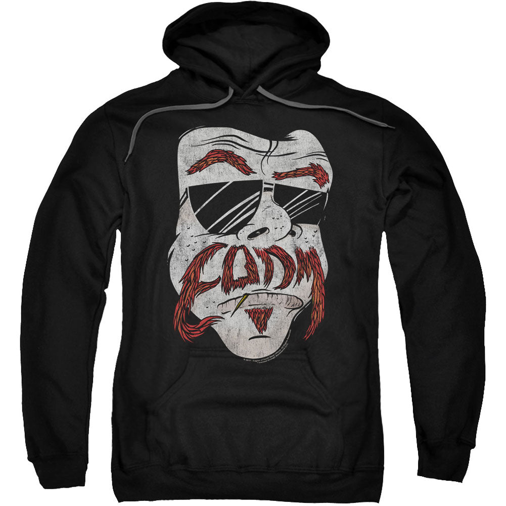 Eagles Of Death Metal Stache Adult 25% Poly Hooded Sweatshirt Front