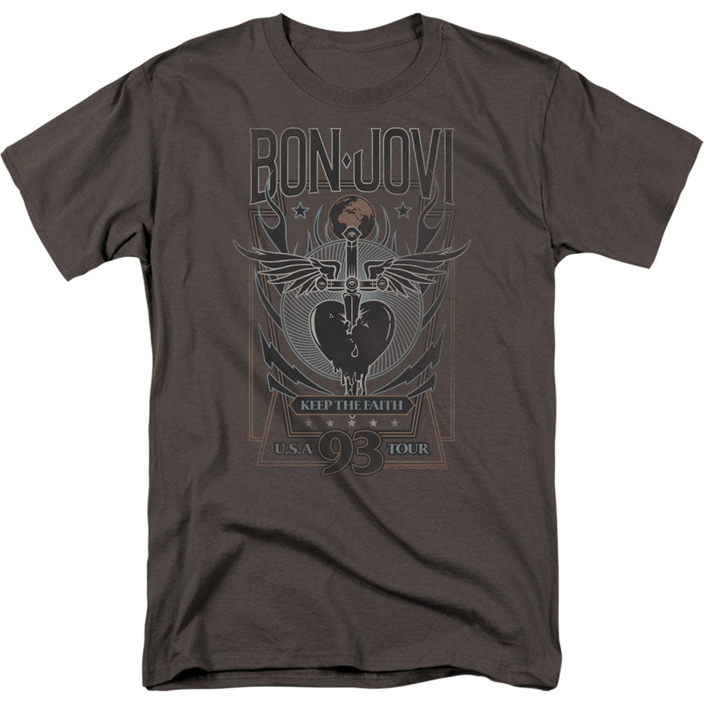 Bon Jovi Keep The Faith Adult T-shirt Front