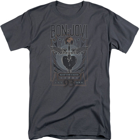 Bon Jovi Keep The Faith Adult Tall T-shirt Tall Front
