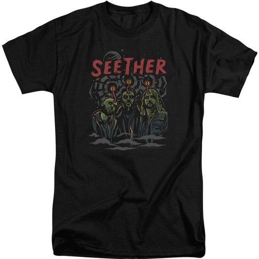 Seether Mind Control Adult Tall T-shirt Tall Front