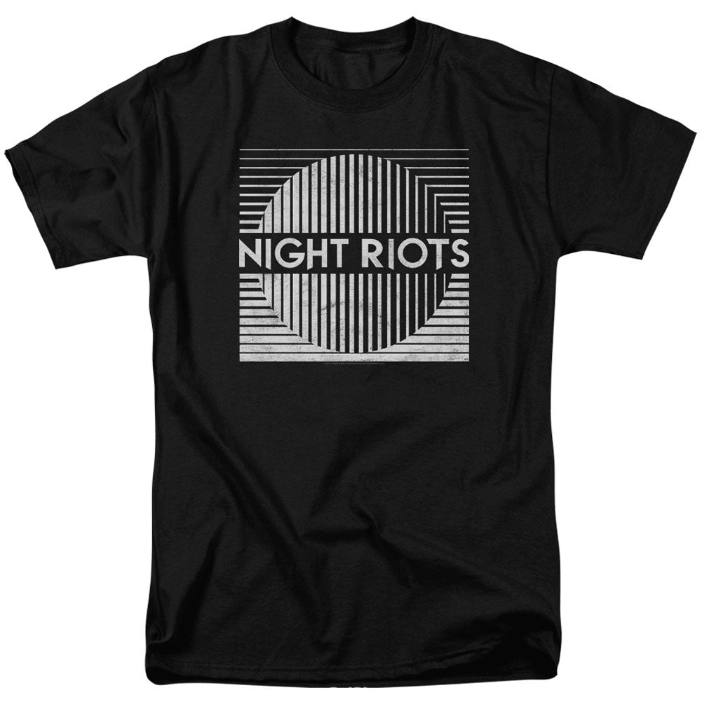 Night Riots Title Adult T-shirt Front